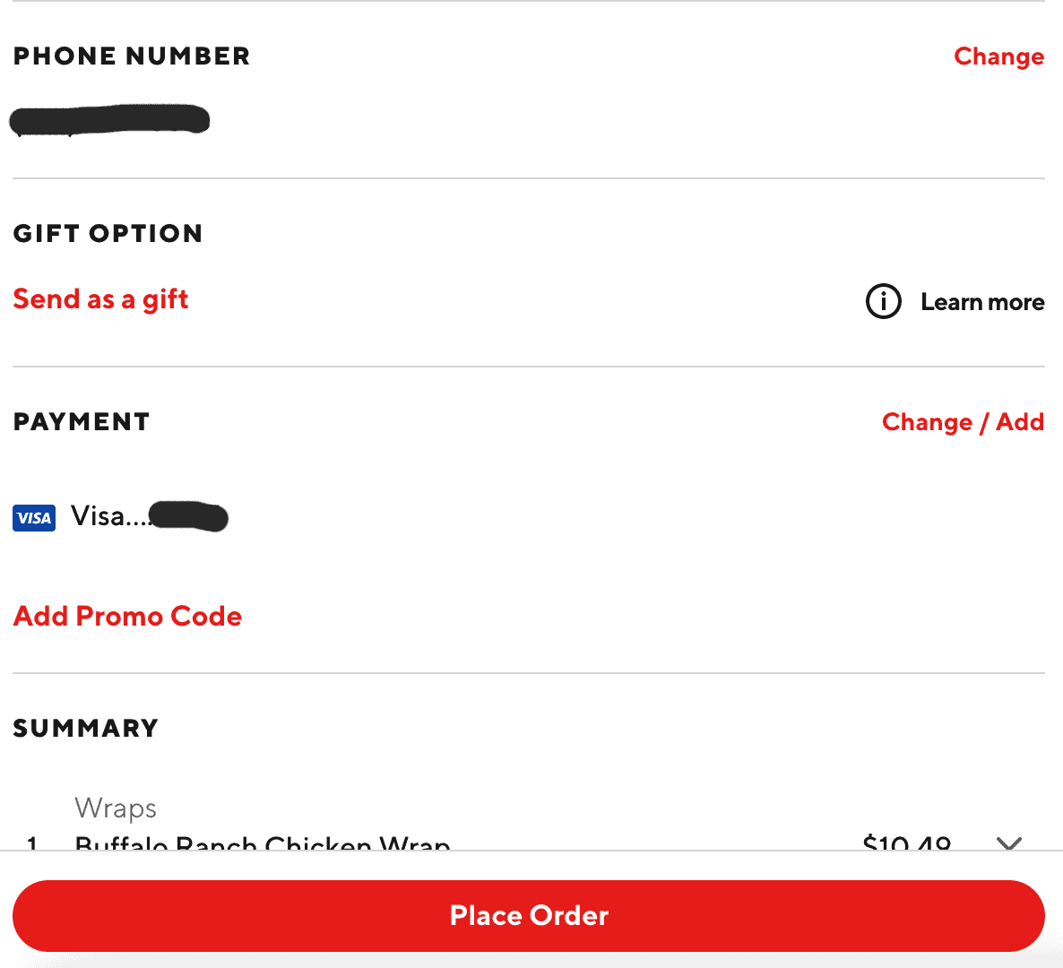 how to add a gift card to doordash