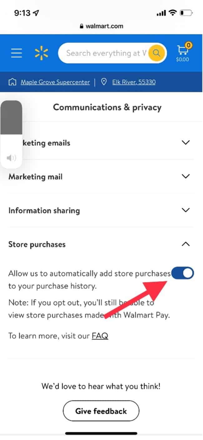 how to print receipt from walmart app